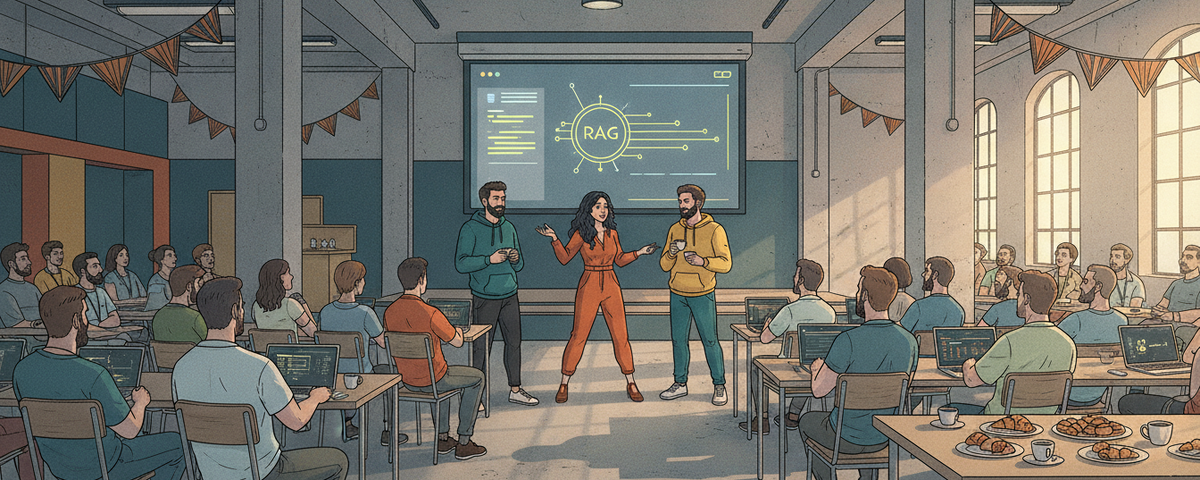 RomaJS 13th Birthday Meetup — DevOps, Node.js & AI/RAG